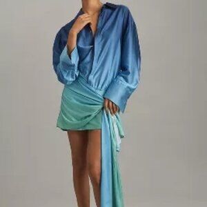 bardot malira long sleeve mini shirt dress Bardot | Dresses | Bardot Malira Ombre Mini Shirt Dress